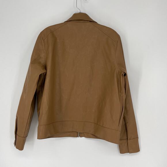 Universal Thread Faux Leather Zip Up Jacket Medium - Picture 3 of 8